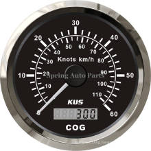 85mm GPS Speedometer 0-60knots with Mating Antenna and Backlight for Boat Yacht